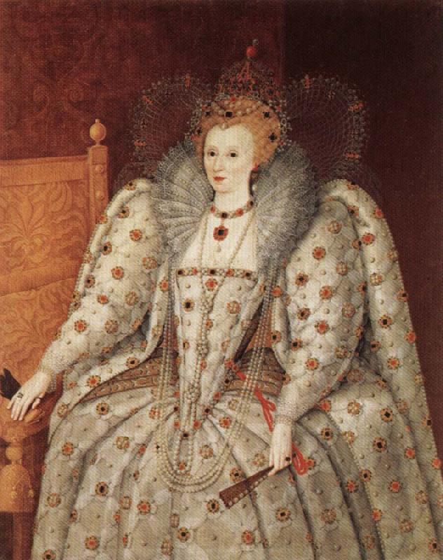 unknow artist Portrait of Elizabeth I France oil painting art